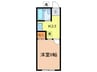 カ－ムコ－ト 1Kの間取り