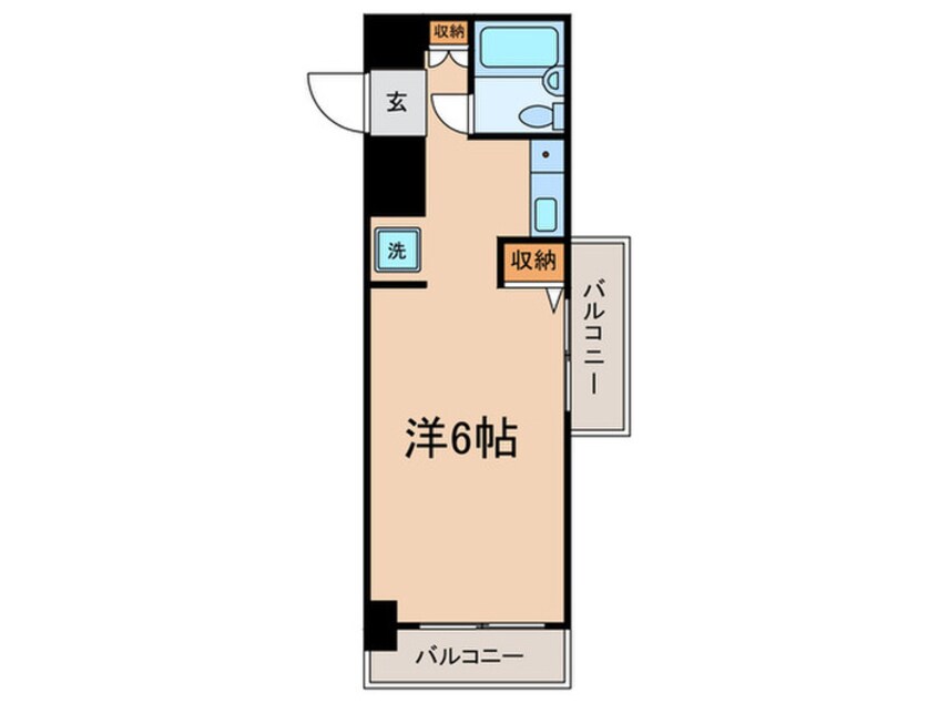 間取図 ﾓﾅｰｸﾏﾝｼｮﾝ堀切菖蒲園(507)