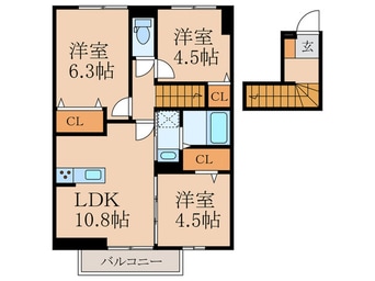 間取図 アマランスB棟