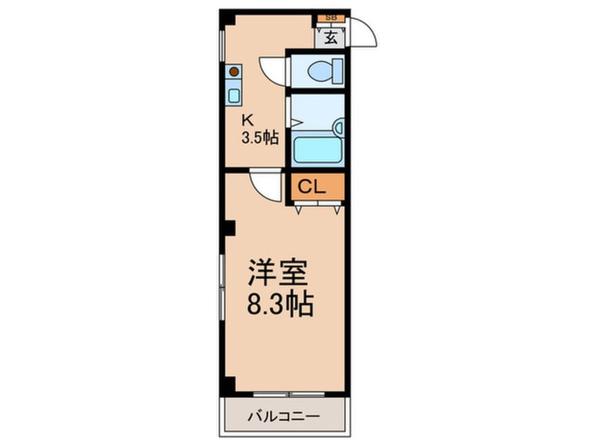間取図 レフア南常盤台