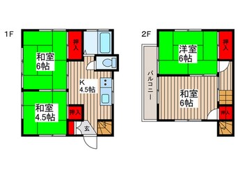 間取図 都築様貸家1号棟