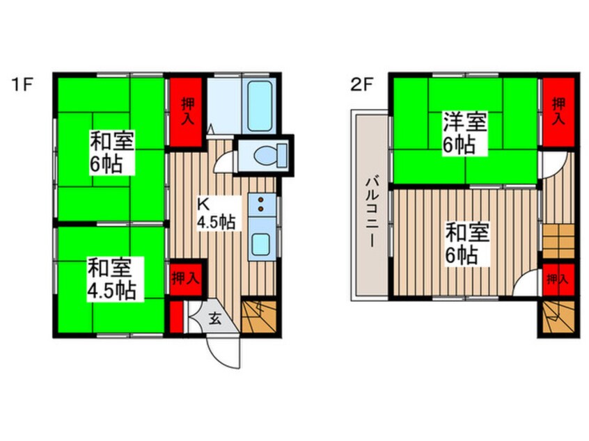 間取図 都築様貸家1号棟