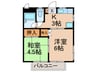 ピアゴ－ルドＡ 2Kの間取り
