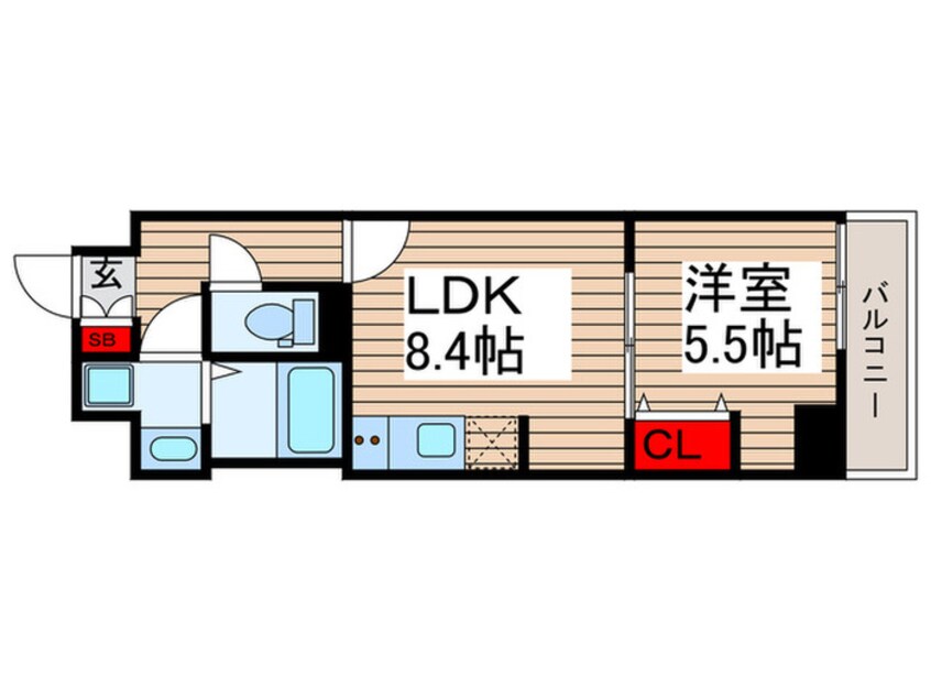 間取図 リブリ・レジデンス三ノ輪