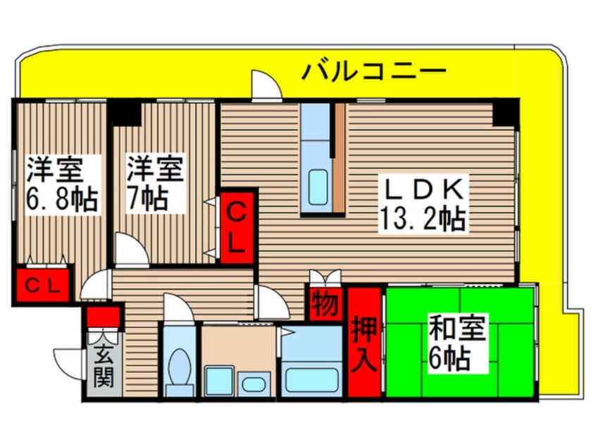 間取図 アイングレ－ス八千代