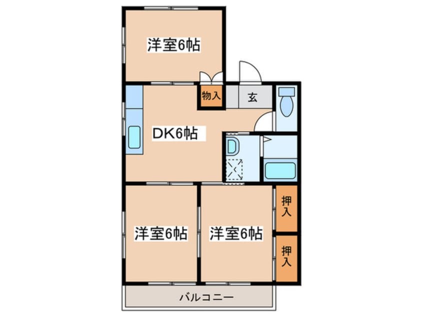 間取図 元祥ハイツＡ