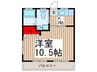 アサコハイツ 1Kの間取り
