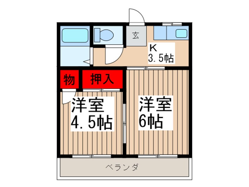 間取図 小島コ－ポ