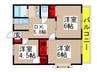 クレスト２１Ａ 3DKの間取り