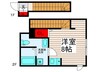 ヴィラージュ 1Rの間取り