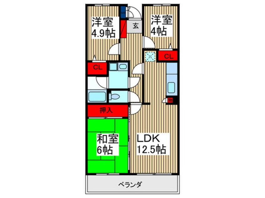 間取図 ラ・ネックス川越