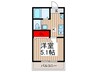 仮)MELDIA新座Ⅱ 1Kの間取り