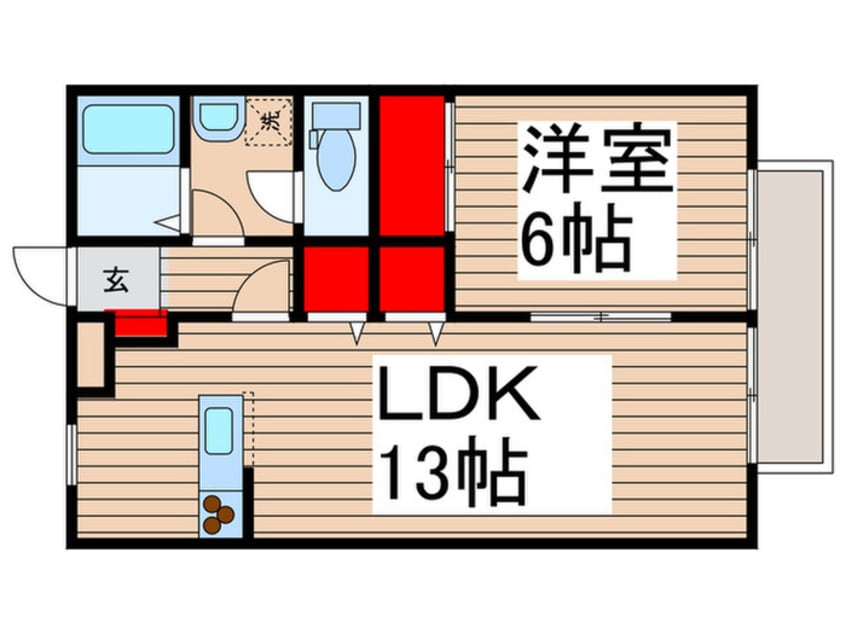 間取図 コンフォ－ト狭山台