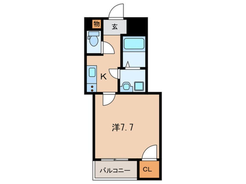 間取図 クレヴィスタ赤羽（302）