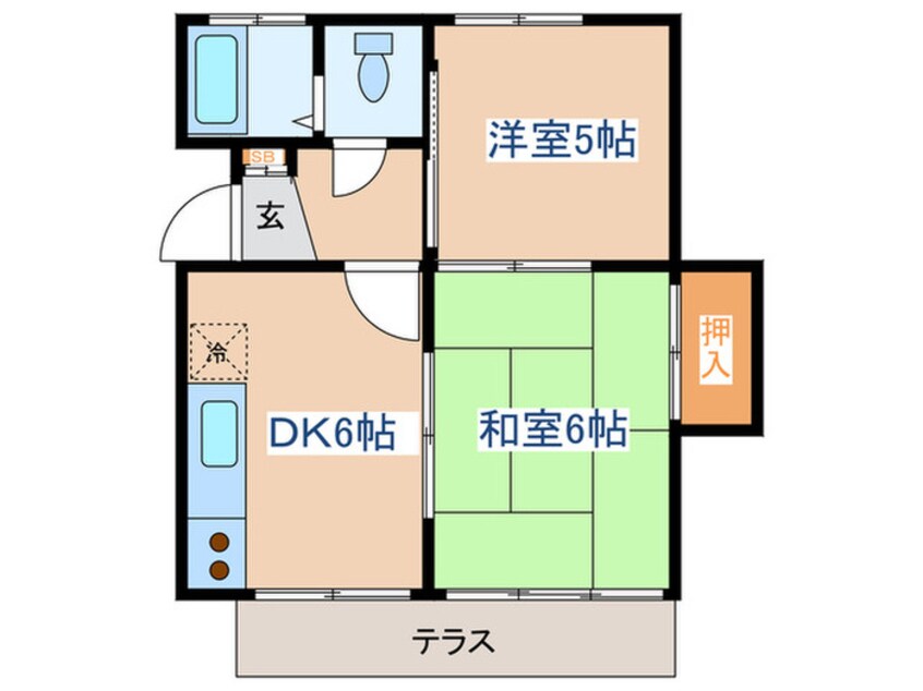 間取図 コ－ポ檜