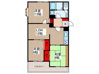 間取図 ゴールドキャッスル