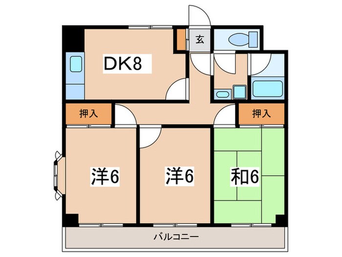 間取り図 グランデ－ル緑園