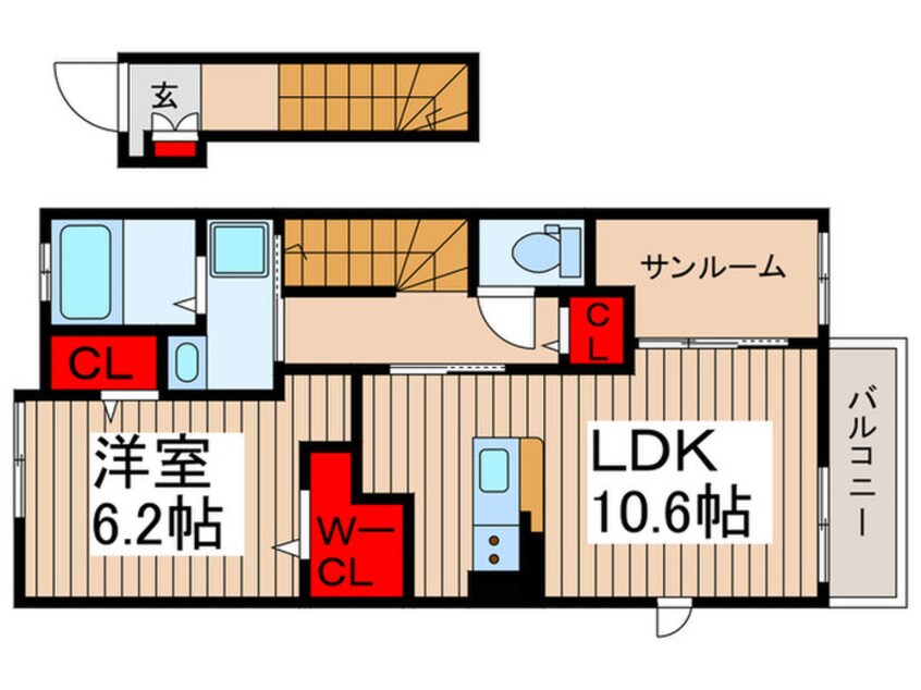 間取図 カーサ・フォーリスト