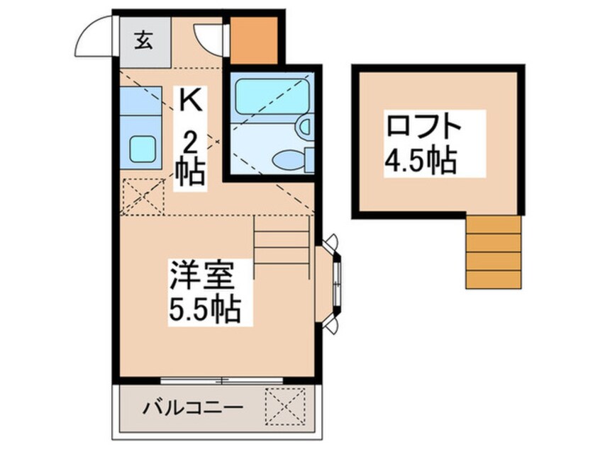 間取図 ヴェルビ－ハナタキ