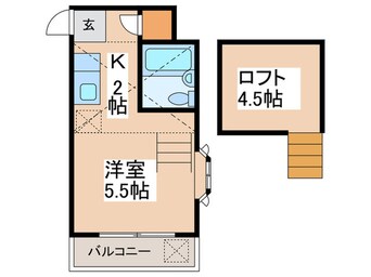 間取図 ヴェルビ－ハナタキ