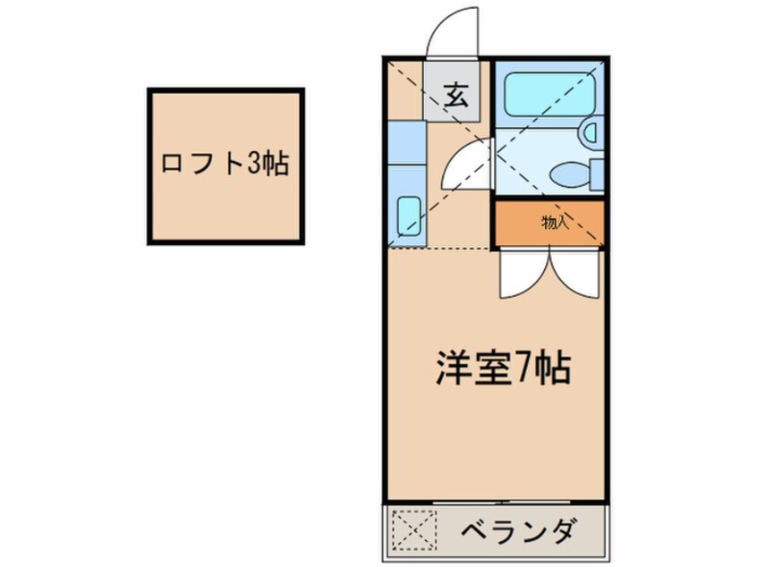 間取図 ヴェルビ－ハナタキ