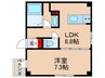 salle向島 1LDKの間取り