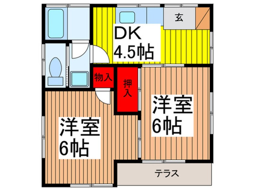 間取図 カ－サ・グレイスⅠ