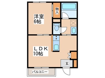 間取図 カロディカーサ相模大野Ａ