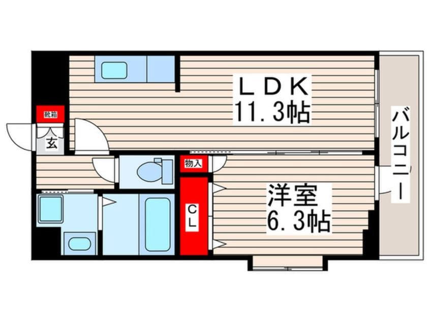 間取図 第９コーポマキ