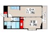 第９コーポマキ 1LDKの間取り