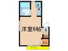 クレシェンド学芸大 1Rの間取り