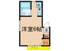 クレシェンド学芸大 1Rの間取り