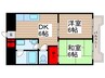 ブルーミング南行徳 2DKの間取り