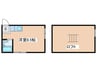 セゾン茅ケ崎 1Rの間取り