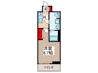 間取図 ｹｰﾃﾞｨｰｴｯｸｽﾚｼﾞﾃﾞﾝｽ原木中山