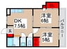 第２山田ビル 2DKの間取り
