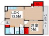 第２山田ビル 1LDKの間取り