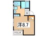 不二ハイム衣笠 1Rの間取り