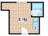 ハイツ石床 1Rの間取り