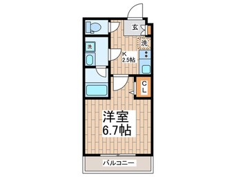 間取図 リライア烏山（１０２）