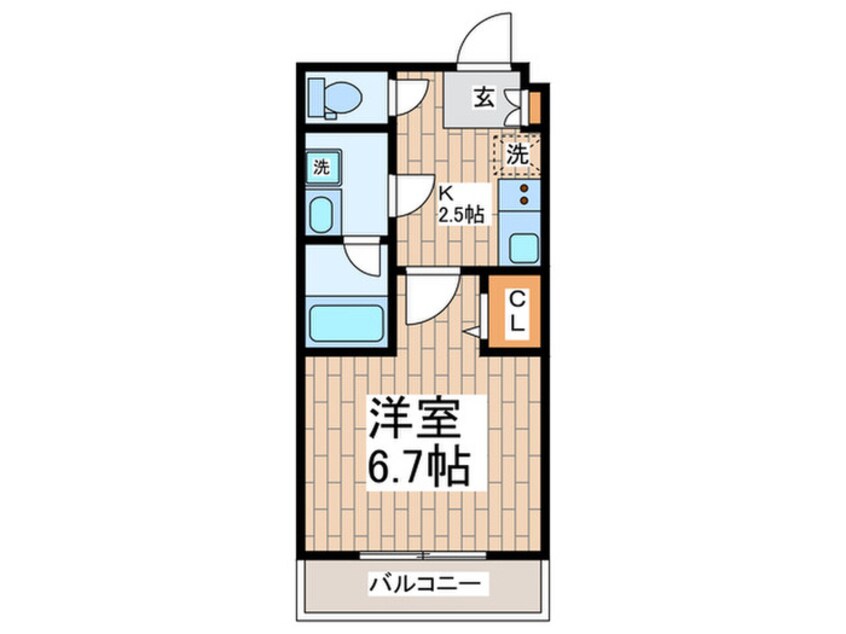 間取図 リライア烏山（１０２）