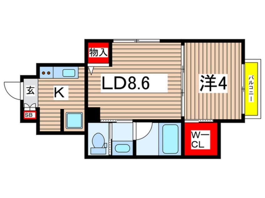 間取図 Lazo salto KOIWA