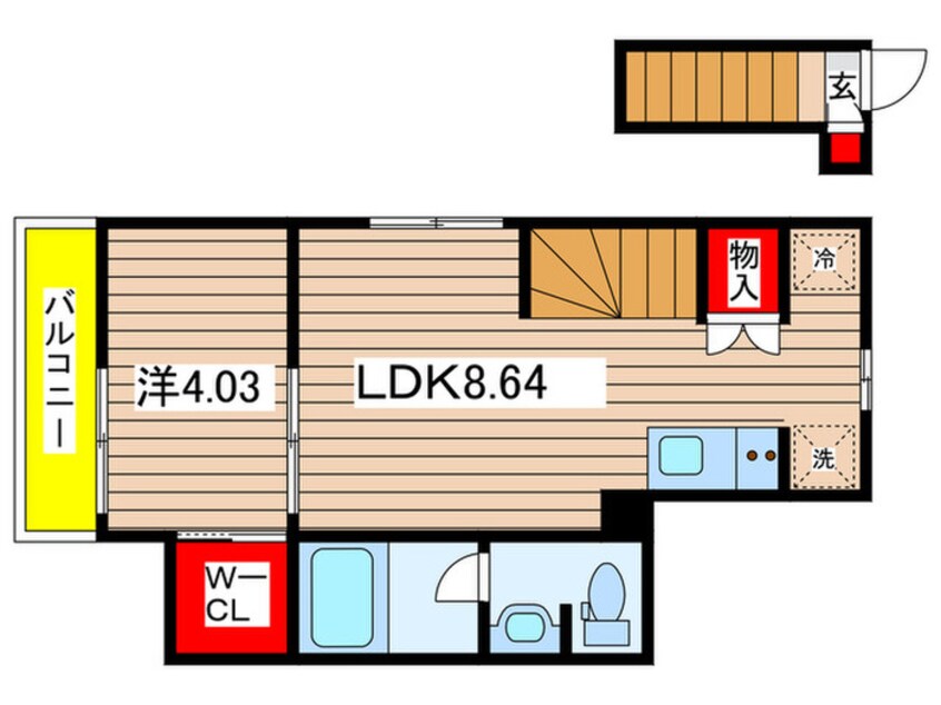 間取図 Lazo salto KOIWA