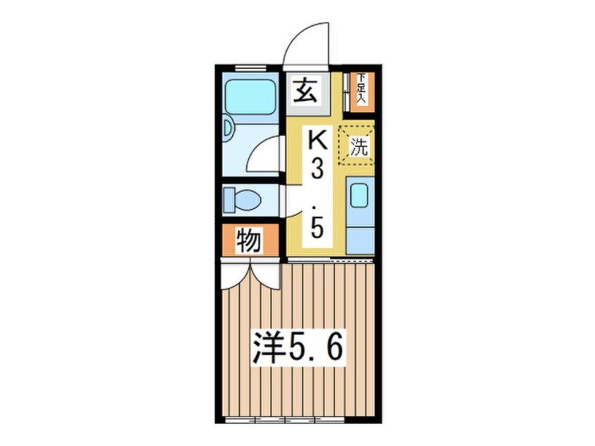 間取図 ハイツアベカワ