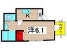 MELDIA足立4丁目 1Kの間取り