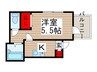 MELDIA足立4丁目 1Kの間取り