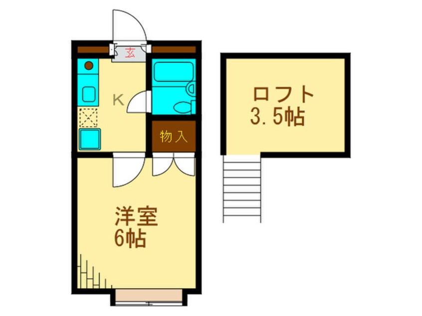 間取図 パレノ－ブル新宿第一