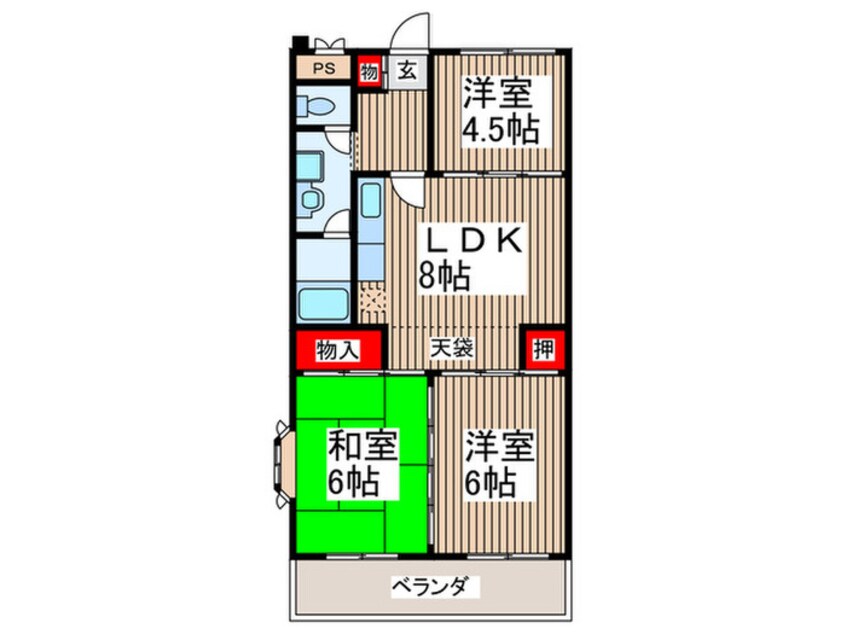 間取図 ブルージュ