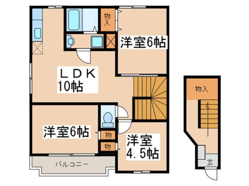 間取図 アネ－ロヒル