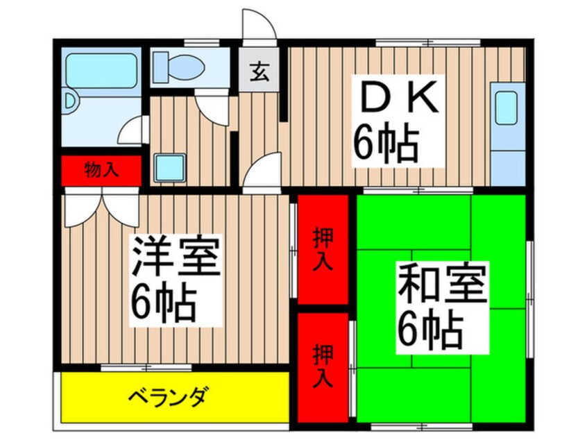 間取図 ハイツリバ－サイド